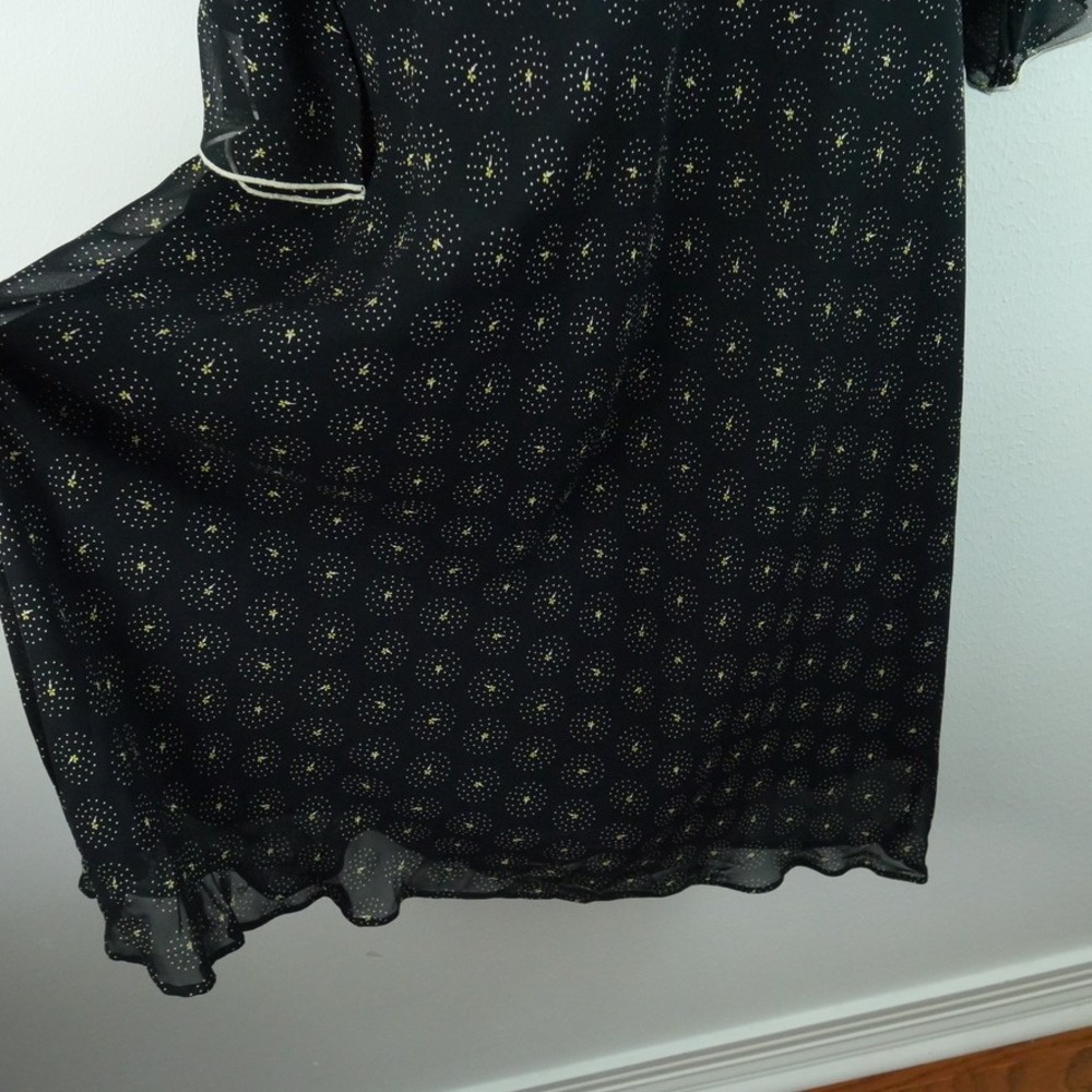 Vintage Y2K Bias Cut Midi Dress Floral Ruffle Fairy Whimsigoth Dainty Grunge 16 - Picture 8 of 10